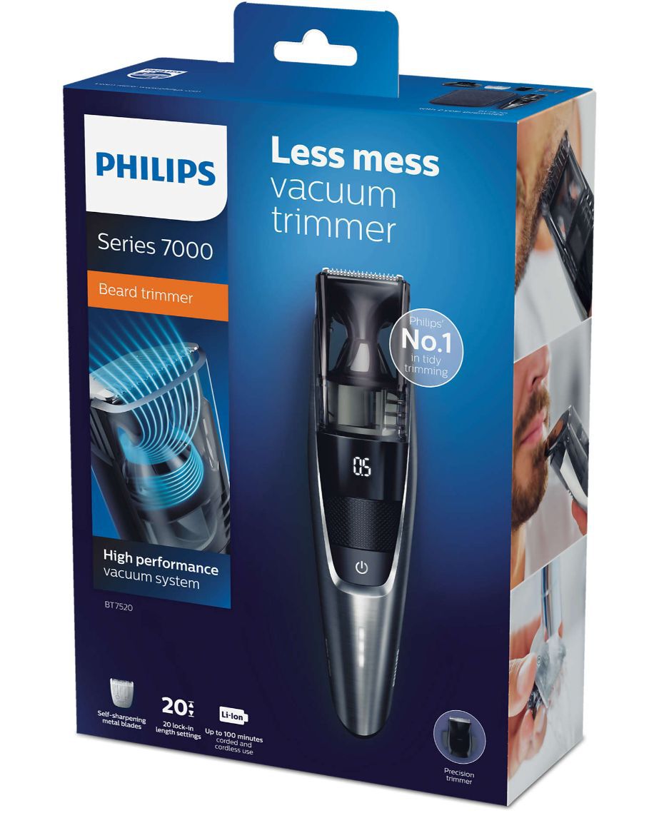 Philips Series 7000 Vacuum Beard Trimmer Shaver Shop